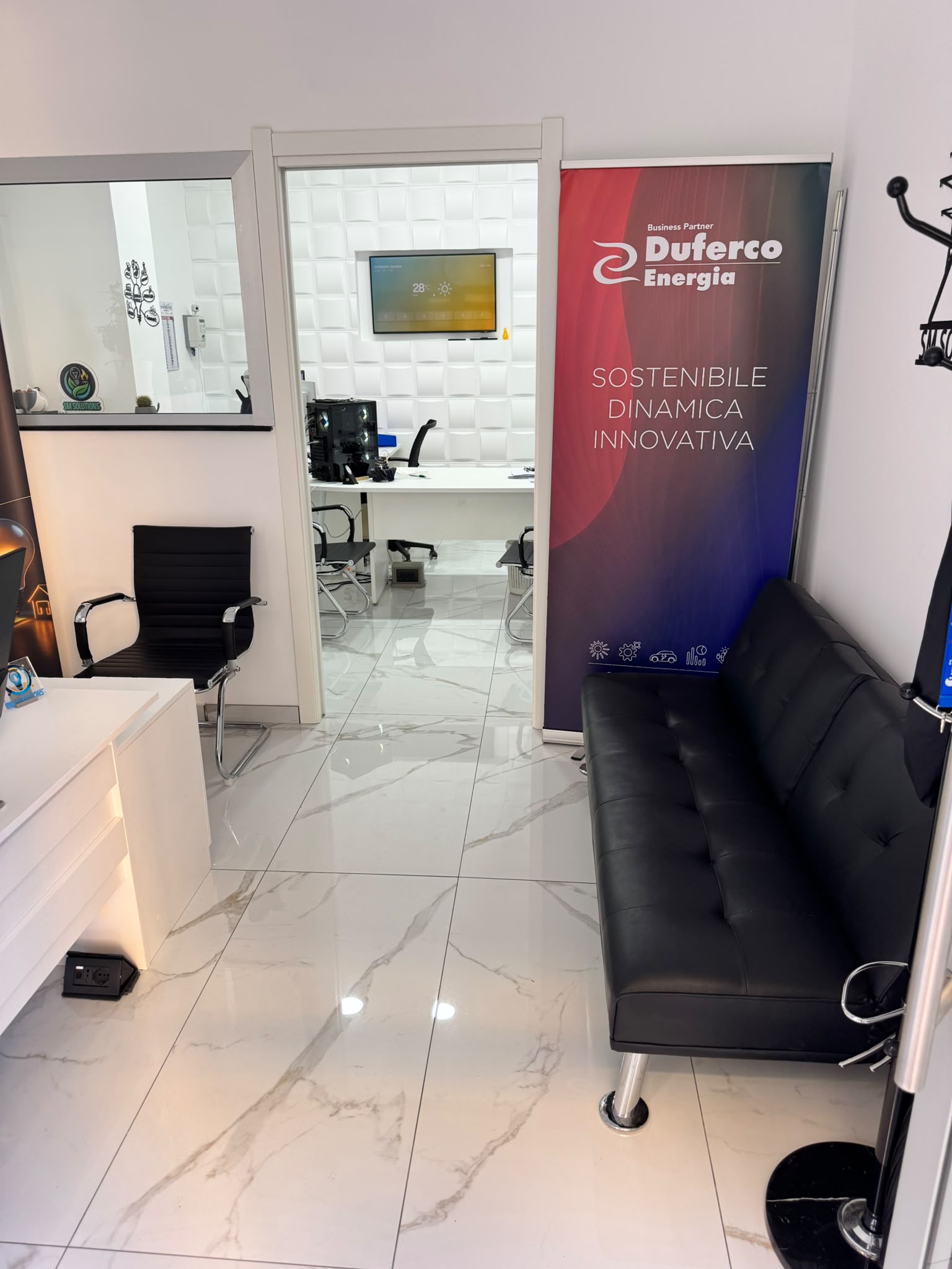 Area di attesa dello studio SM Solutions
